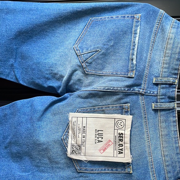 SER.O.YA new with tag jeans. Luca. mid rise slim. size 28x28 - Picture 5 of 9